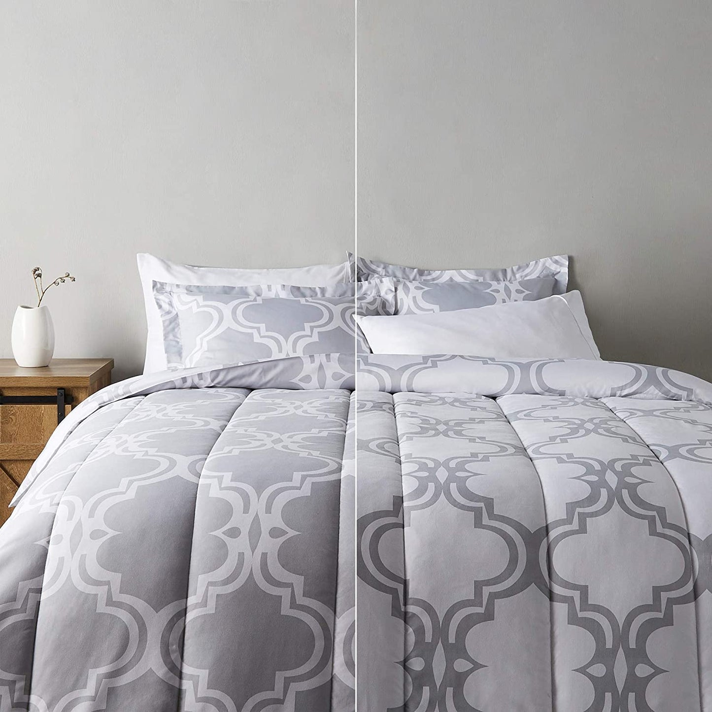 Ultra-Soft Light-Weight Microfiber Reversible Comforter Bedding Set