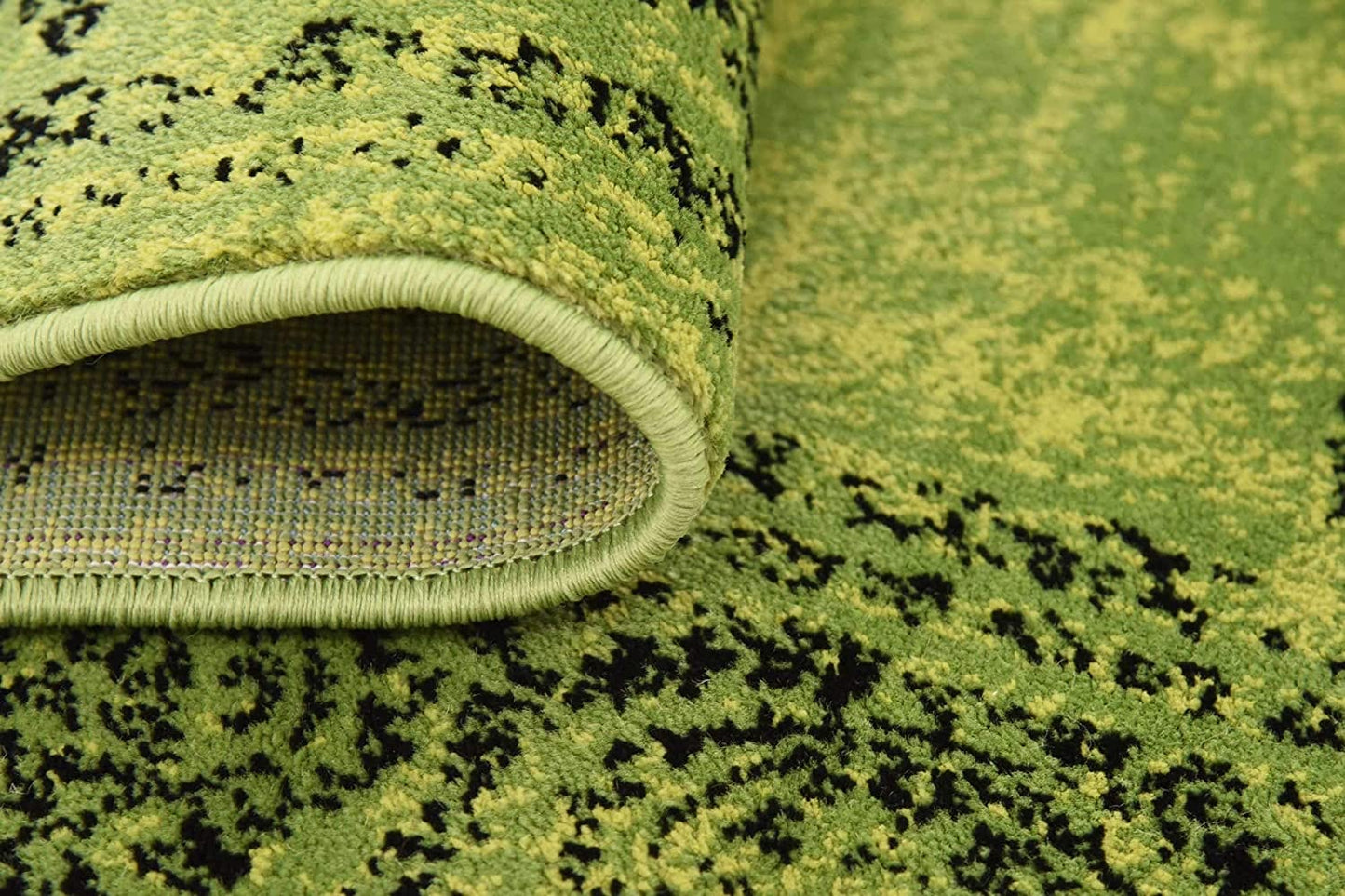 Modern Traditional Vintage Distressed Sage Green Soft Rug