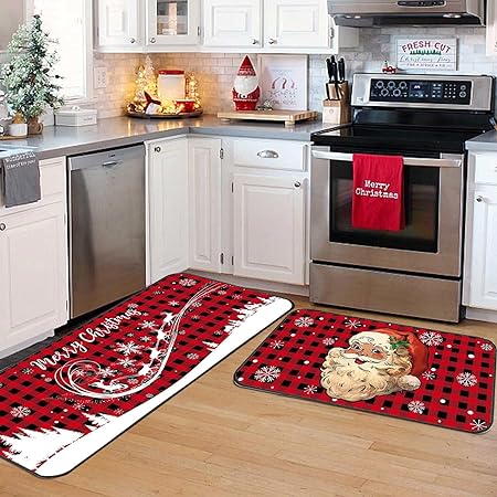 Green Monster Non Slip Christmas Kitchen Decoration, Set of 2
