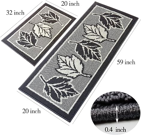 Machine Washable Non Skid Absorbent Resist Dirt Kitchen Standing Mat Of 100% Polypropylene,