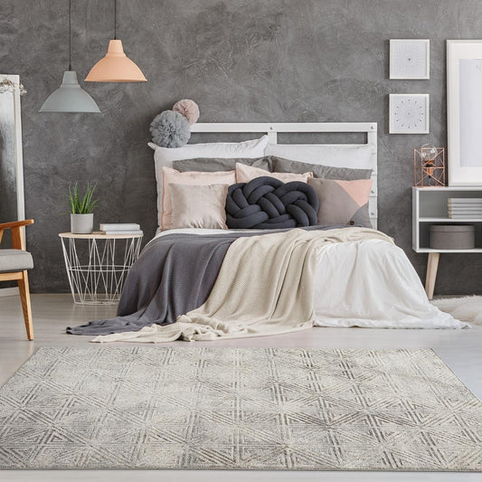 Florance Collection Vizon Modern Geometric Soft Area Rug