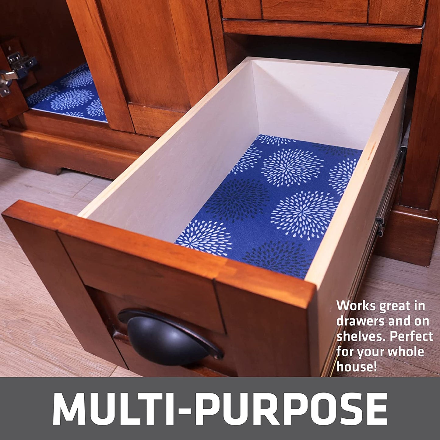 Under Sink, Waterproof Cabinet Protection, Absorbent Shelf Liners, Slip-Resistant, Non-Adhesive, Machine Washable, Durable Mats (USA Made)(24”x29”)(Charcoal)