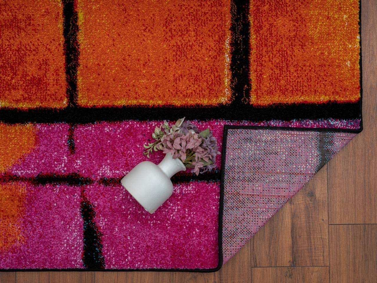 Lagos Collection Multi Art Deco Area Rug