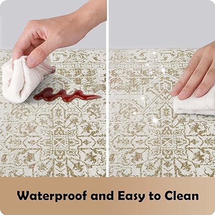 Colorful Stripe Anti Fatigue Non Slip Comfort Cushioned Standing Mat, 17"x47"+17"x30"
