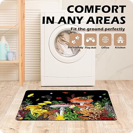 Set 2 Pieces,0.4 Inches Thick Non Slip Kitchen Rugs and Mats Teal Wood Cushioned Anti Fatigue Floor Mat Waterproof Comfort Standing Runner Sink Rug,17.3 x 28+17.3 x 47 Inch