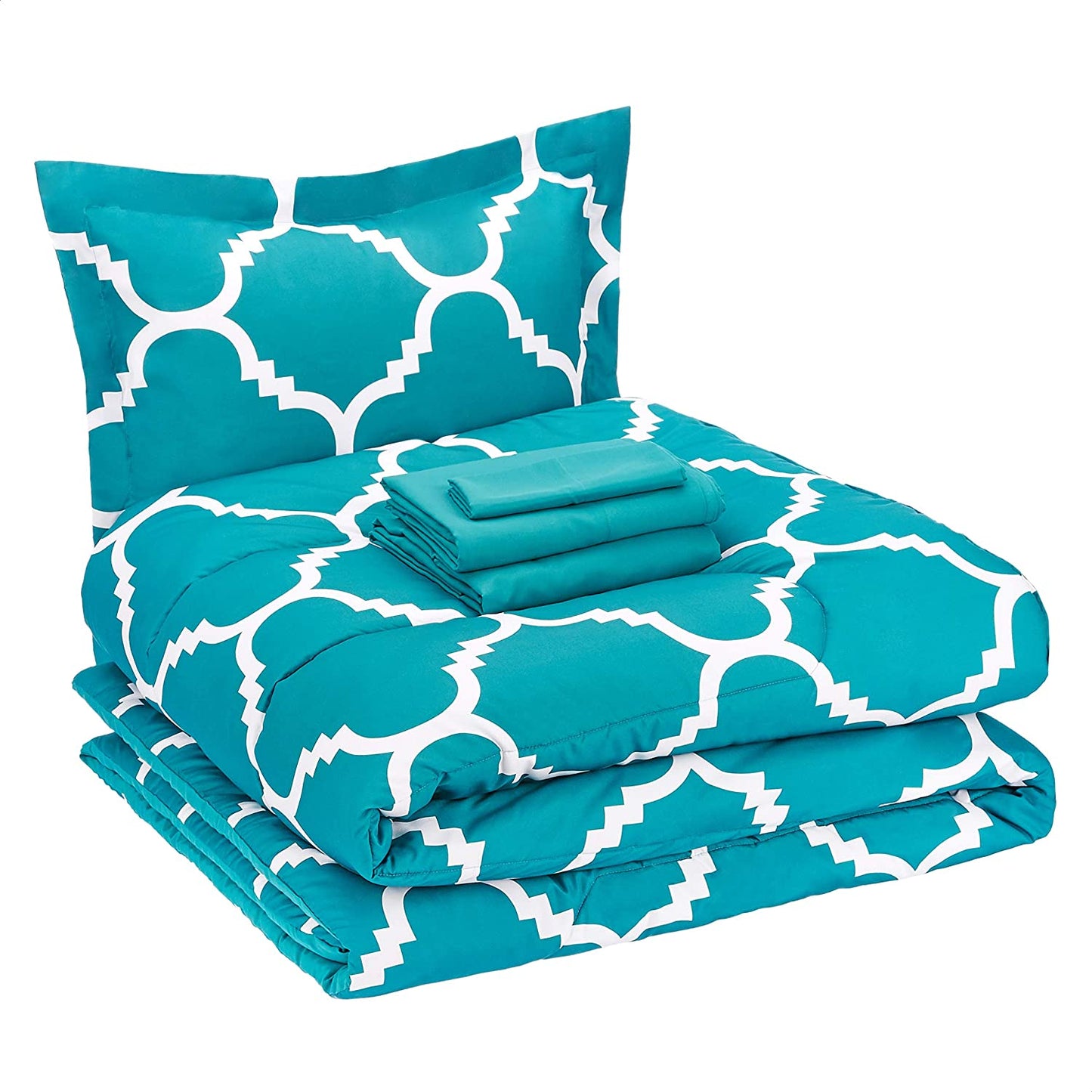 5-Piece Light-Weight Microfiber Bed-In-A-Bag Comforter Bedding Set
