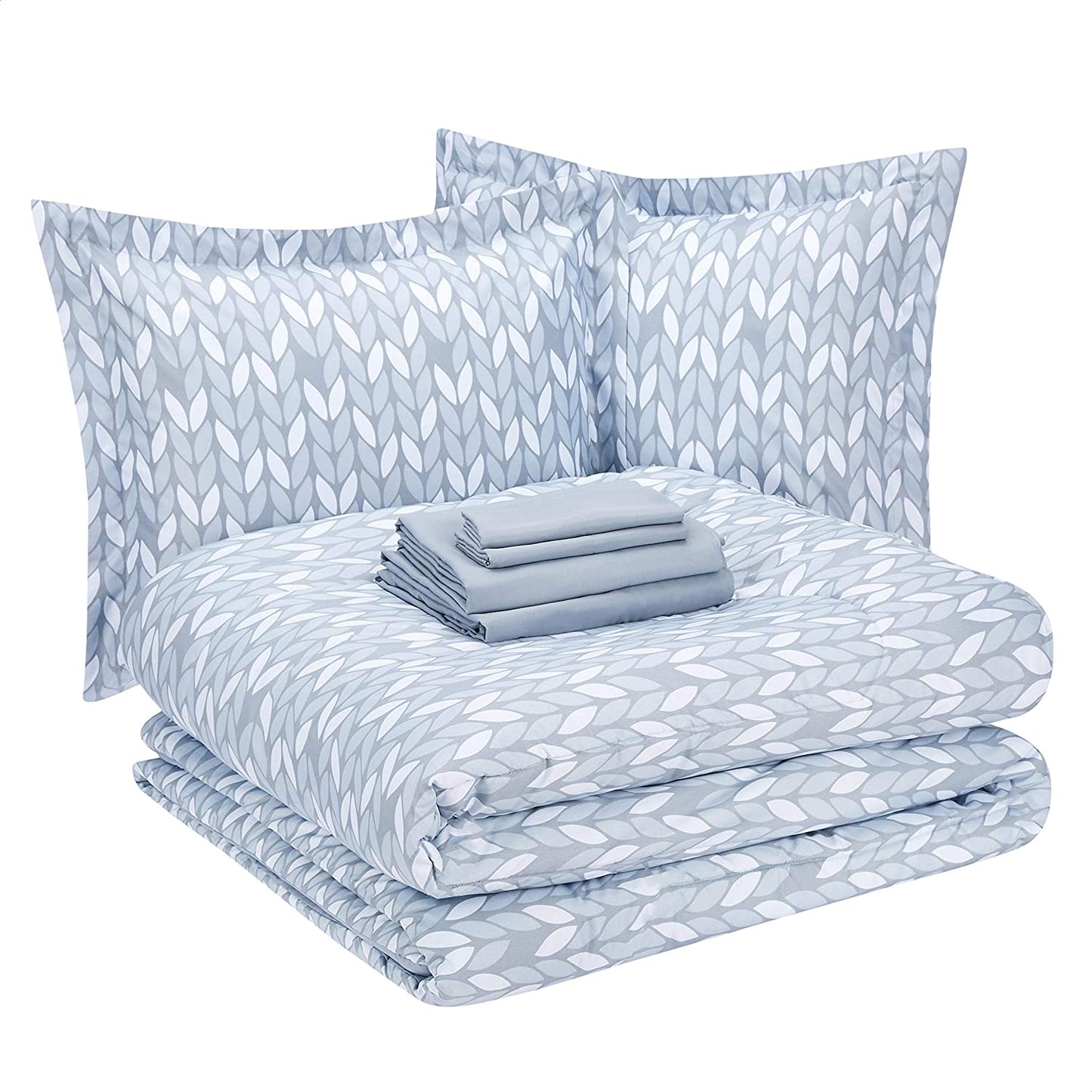 5-Piece Light-Weight Microfiber Bed-In-A-Bag Comforter Bedding Set