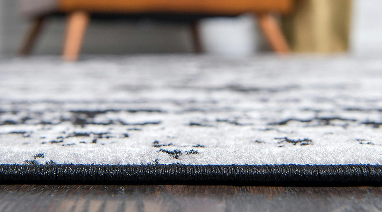 Vintage Distressed Black Area Rugs