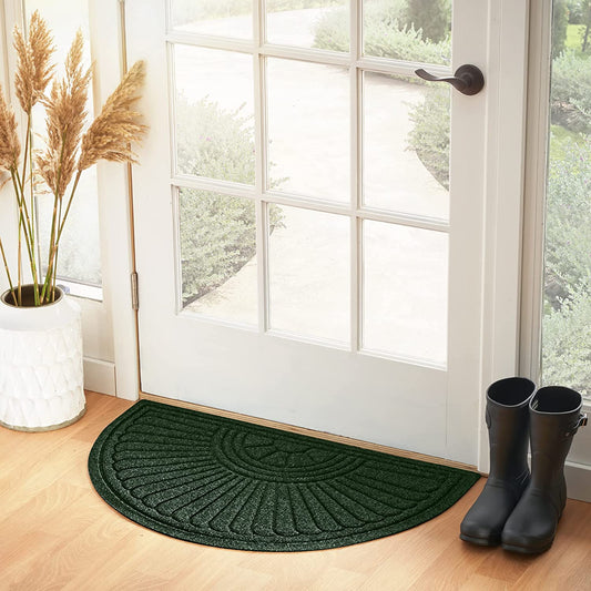 Half Oval/Moon Entrance Floor Mat -  (71" x 40", Pine)