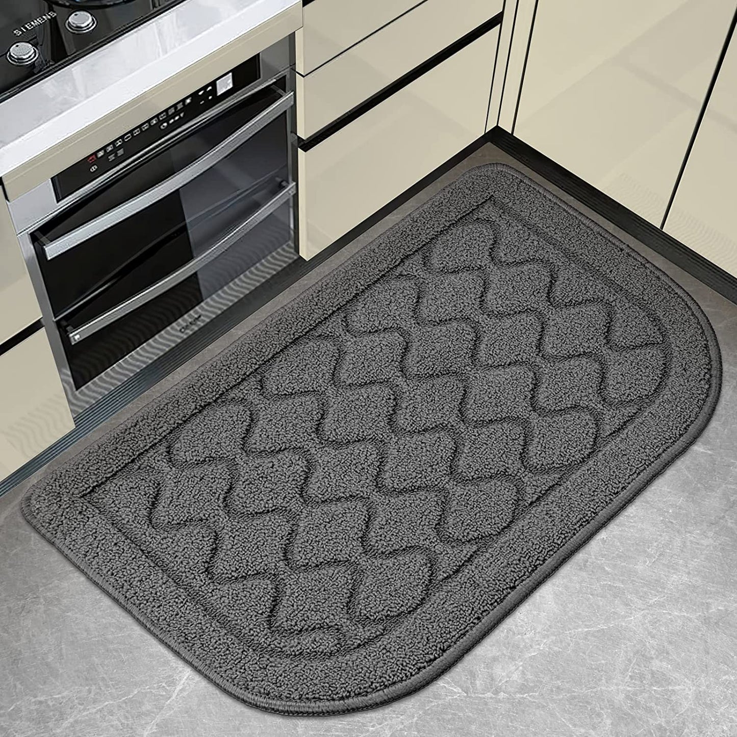 18×27 Inch Made of 100% Polypropylene Non Skid Washable Kitchen Rug