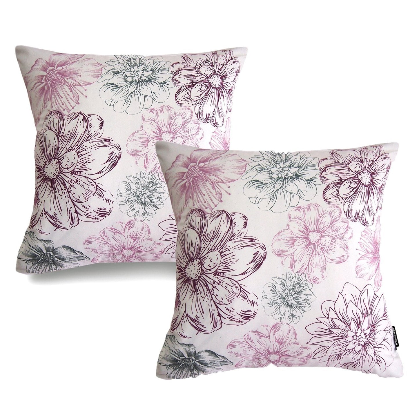 Decorative Dahlia Throw Pillow Cushion Cover
