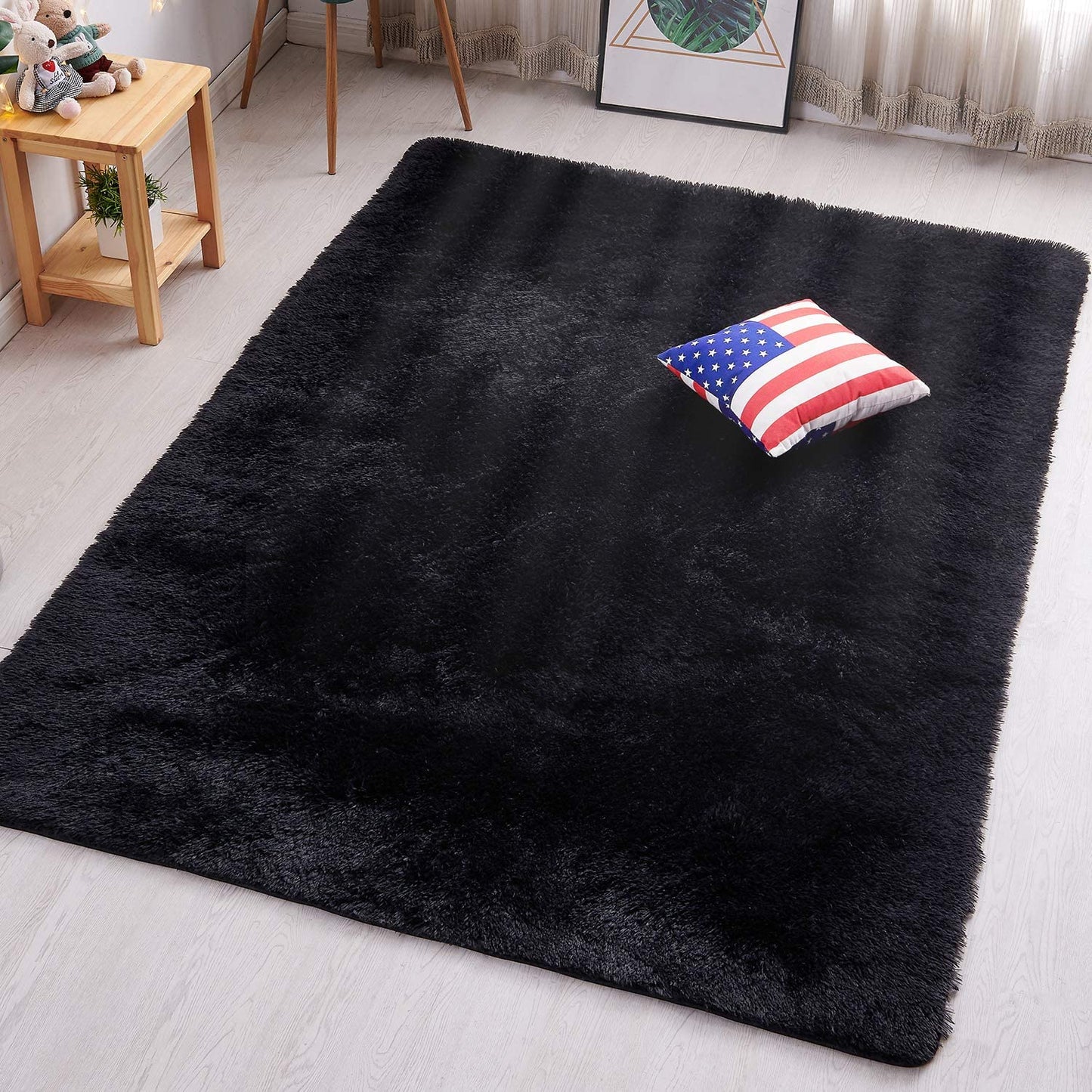 Velvet Indoor Fluffy Extra Comfy Soft Shag Area Rug