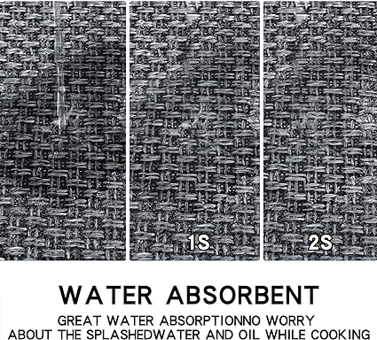 Rubber Backing Cushioned Non Slip Kitchen Rugs , Washable for Kitchen, Office, Home, 17.3"x47"+17.3"x30" (Brown)