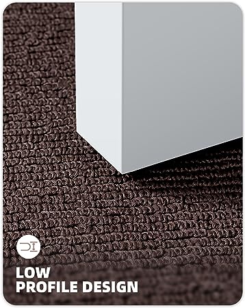 Non-Slip, Dirt Trapper Welcome Mat, Absorbent Doormat, Low-Profile, Washable-20 x32 Entry Rugs for Inside House, Black