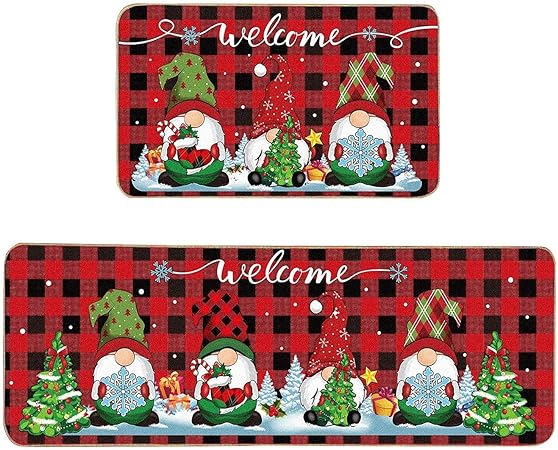 Green Monster Non Slip Christmas Kitchen Decoration, Set of 2