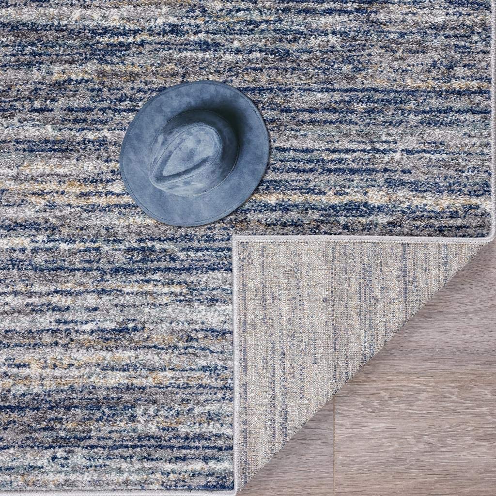 Hampsteads Collection Contemporary Soft Area Rug Blue