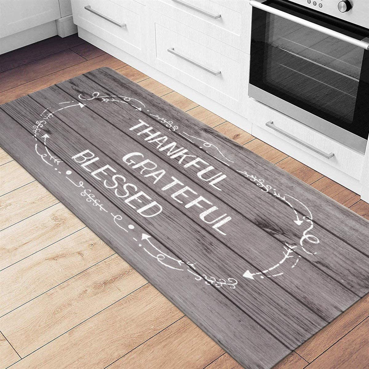 Thankful Anti Fatigue Standing Mat 18" x 30" Gray