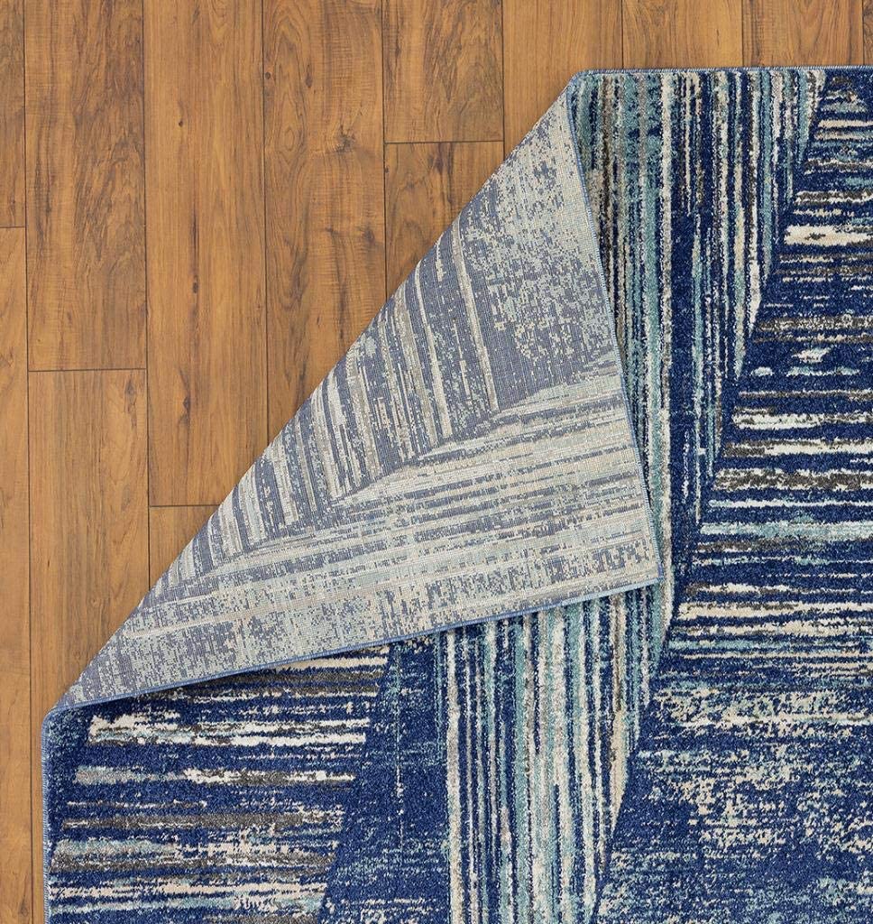 Tower Hill Abstract Blue Soft Area Rug