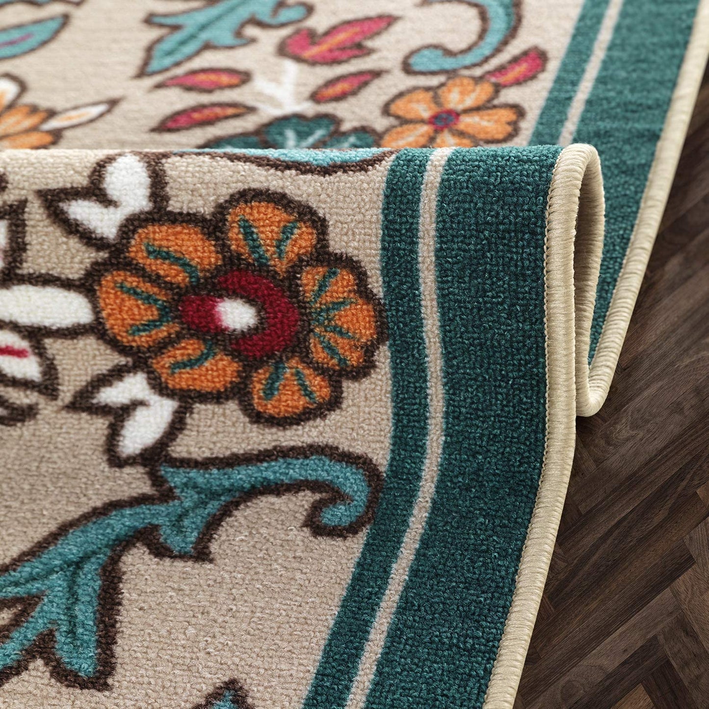 Moroccan Geometric Low Profile Pile Indoor Area Rugs Multi