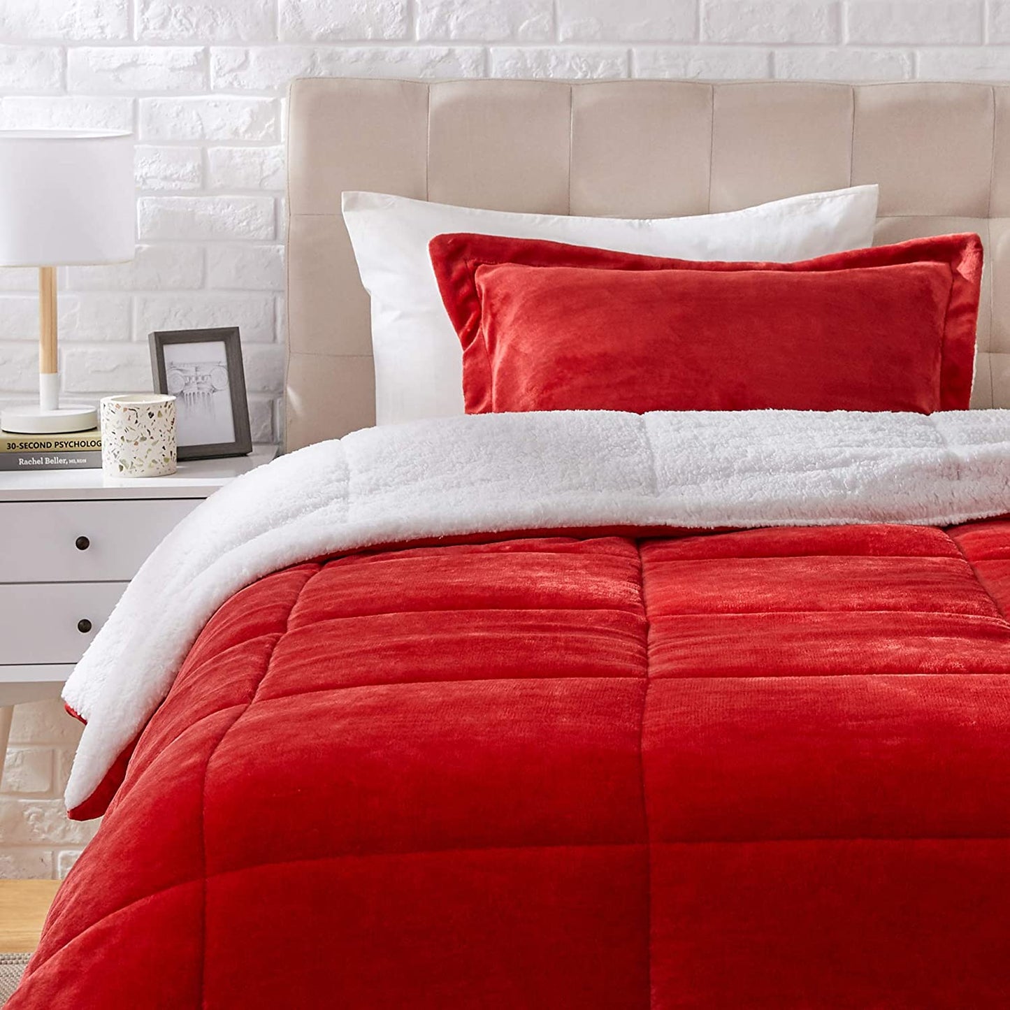 Ultra-Soft Micromink Sherpa Comforter Bed Set