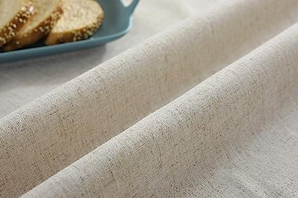 Rustic Flounces Tablecloth Washable Vintage Ruffle Trim Table Cover (White, Rectangle - 60" x 102")