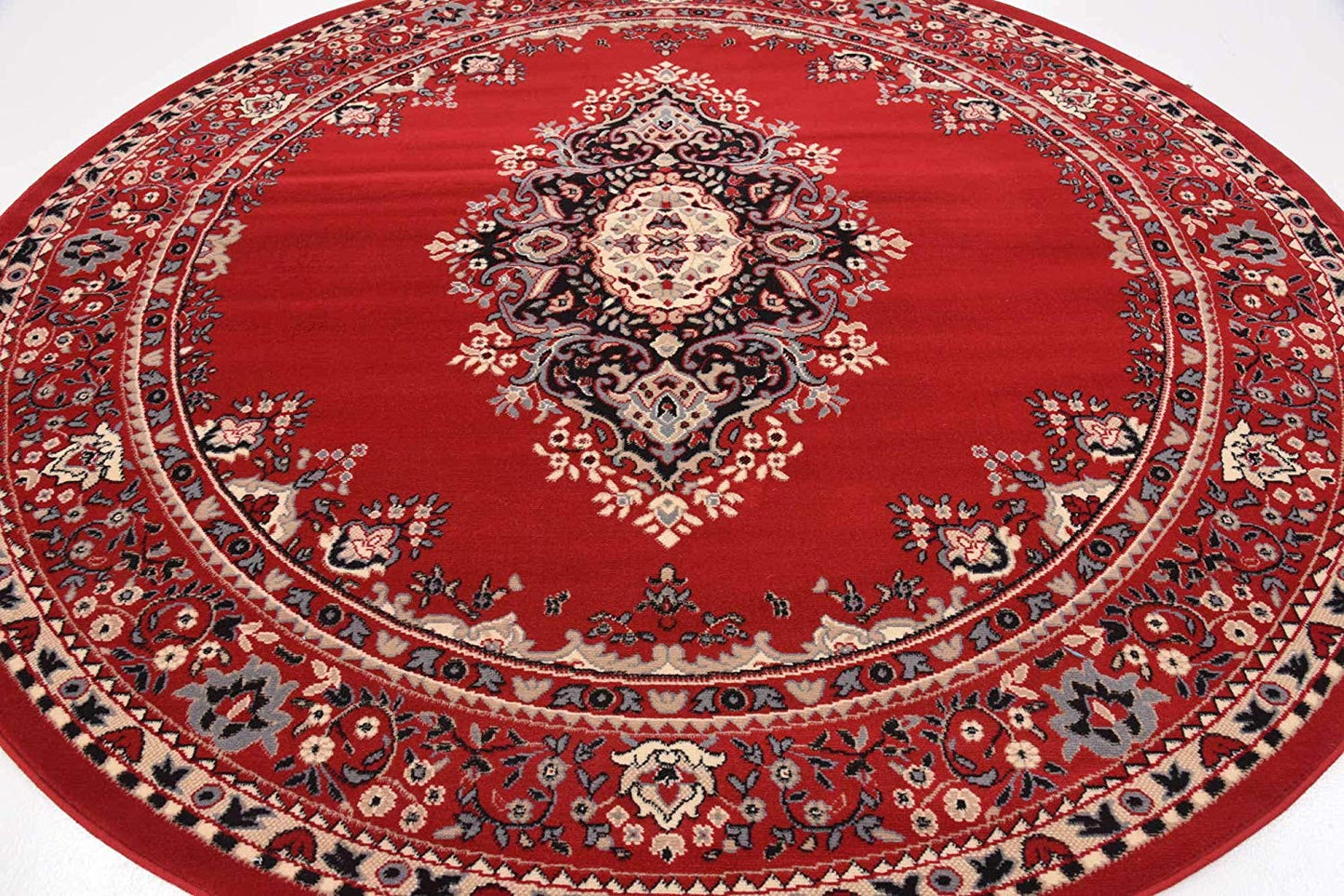 Traditional Red Soft Area Rug