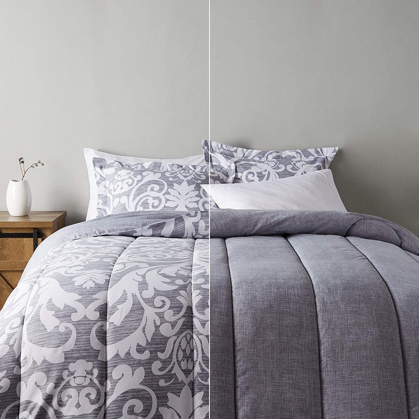 Ultra-Soft Light-Weight Microfiber Reversible Comforter Bedding Set