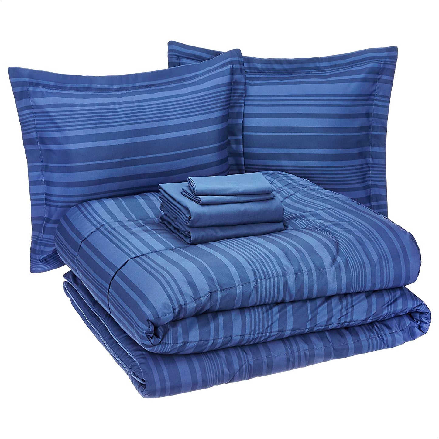 5-Piece Light-Weight Microfiber Bed-In-A-Bag Comforter Bedding Set