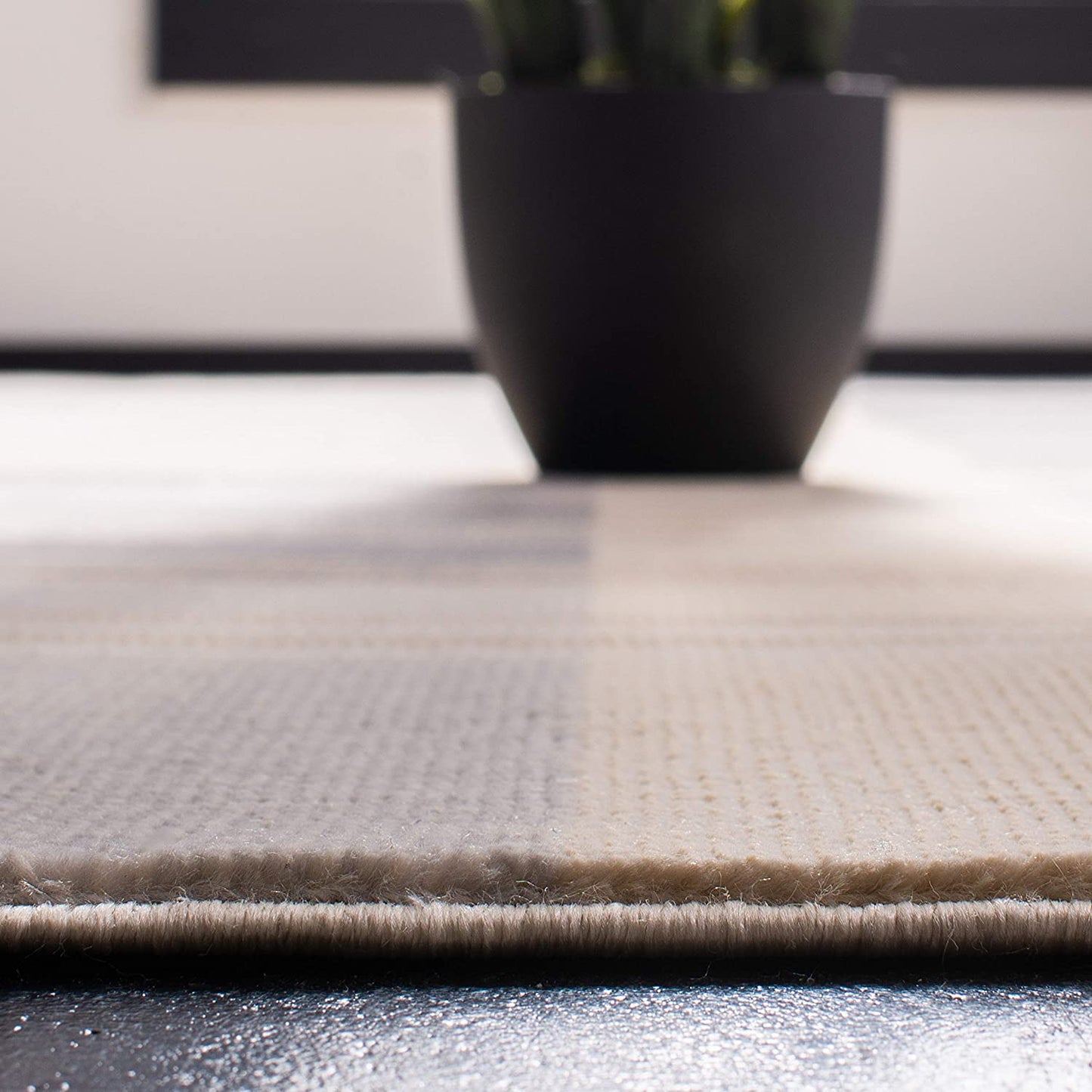 Orwell Collection Mid-Century Modern Abstract Soft Area Rug Grey / Charcoal