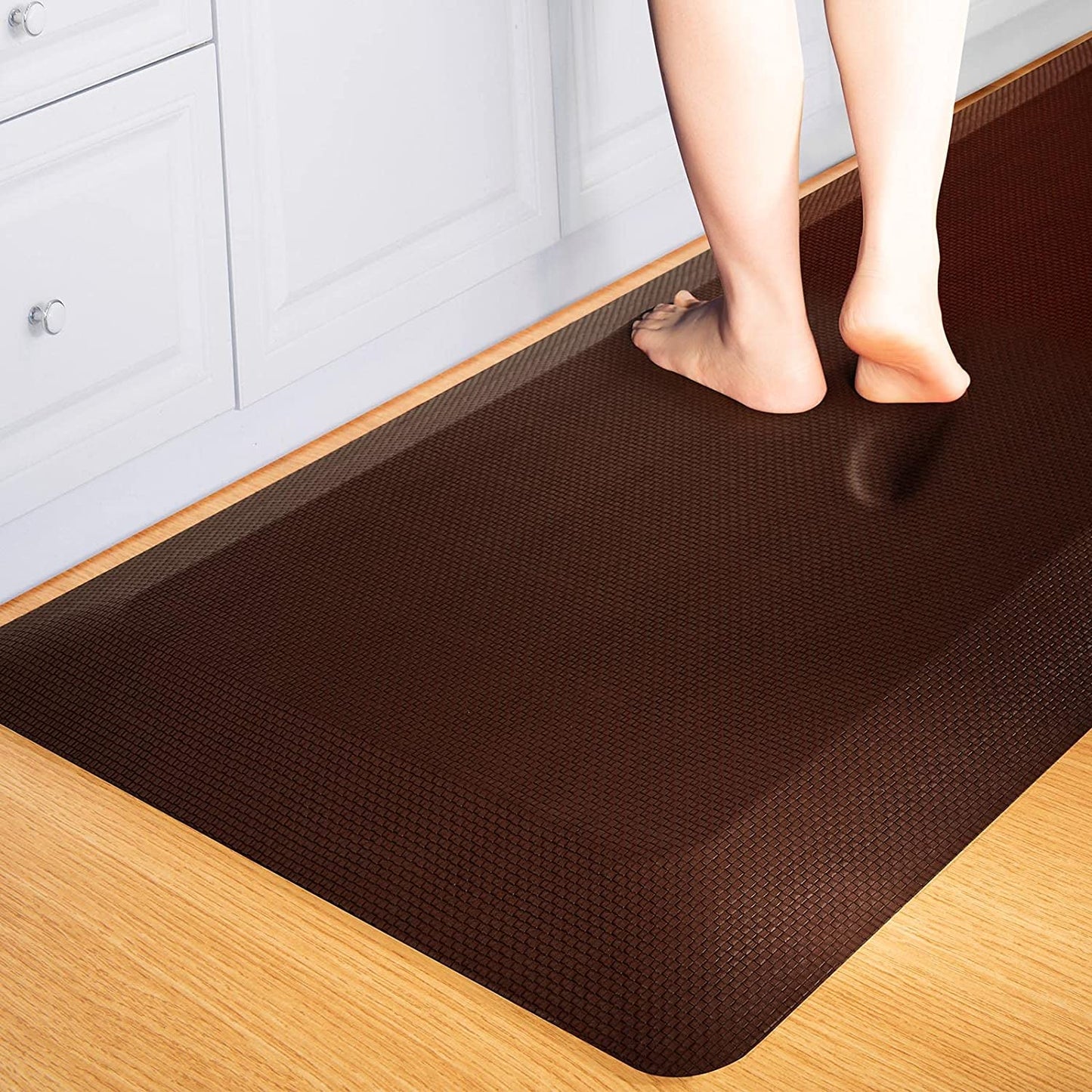 Anti Fatigue Extra Thick Standing Office Desk Mat, Foam Cushioned Ergonomic Comfort Standing Pad 9/10 Inch