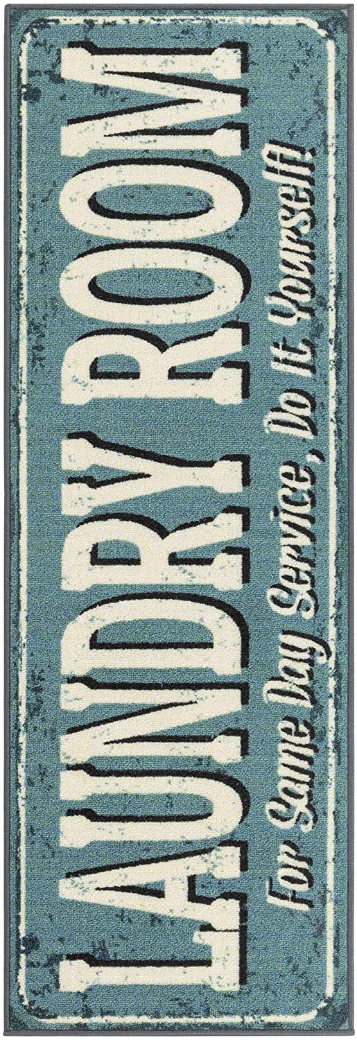 Laundry Collection Runner Area Rug 20" X 59"