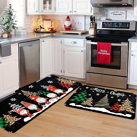 Green Monster Non Slip Christmas Kitchen Decoration, Set of 2