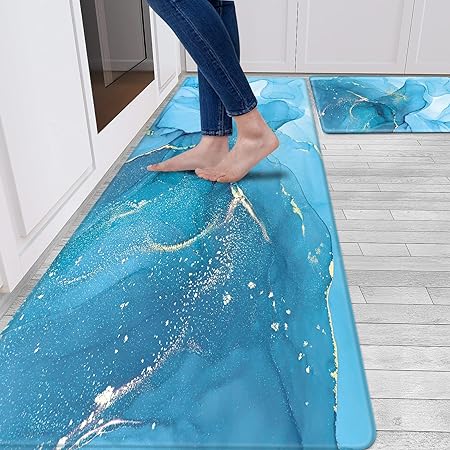 Anti Fatigue Cushioned Memory Foam Waterproof Non Slip 2 Piece Set,