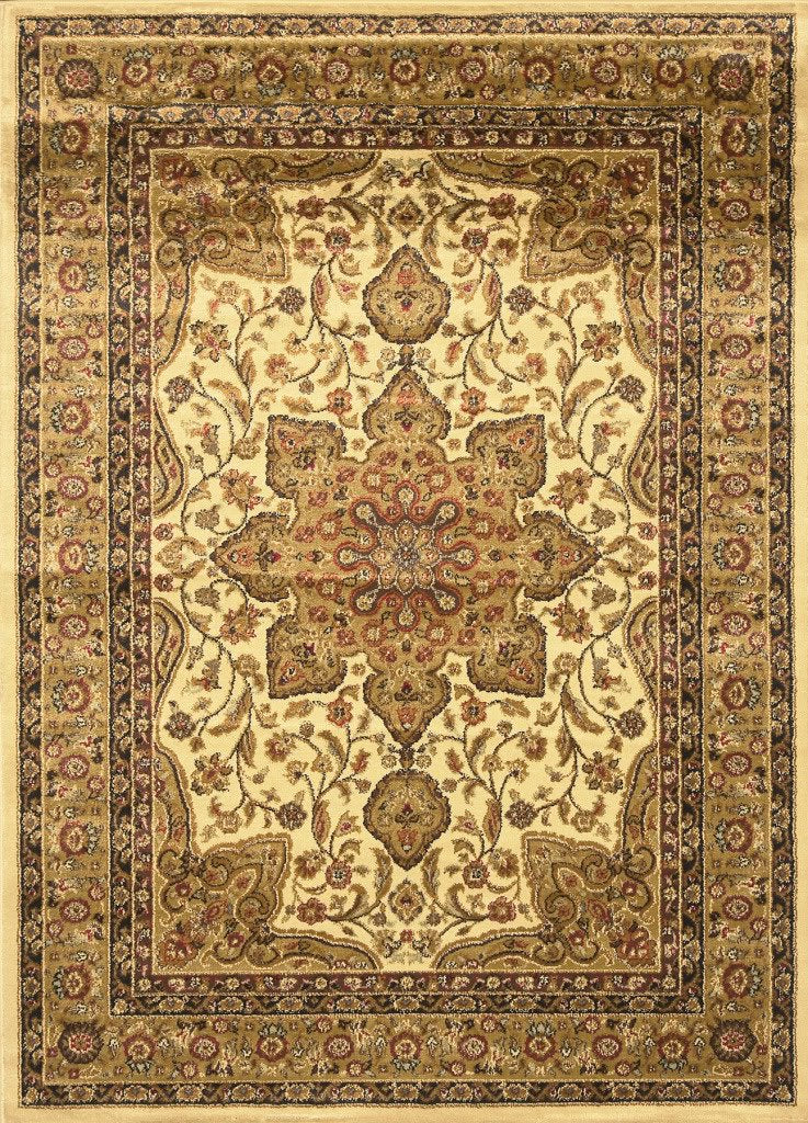 Traditional Ivory Soft Area Rug