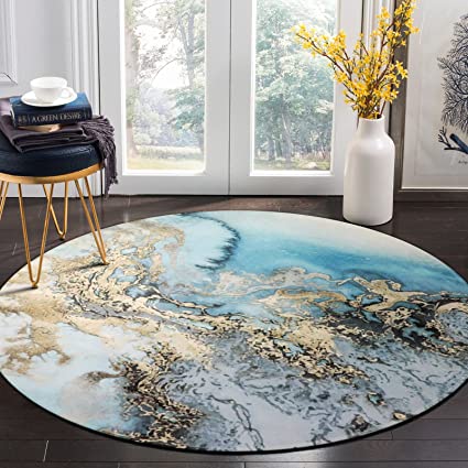 Faux Wool Non-Slip Accent Distressed Throw Rugs