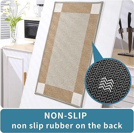 Washable Non Slip 2 Piece Absorbent Kitchen Floor Mats, 20"x32"+20"x48"