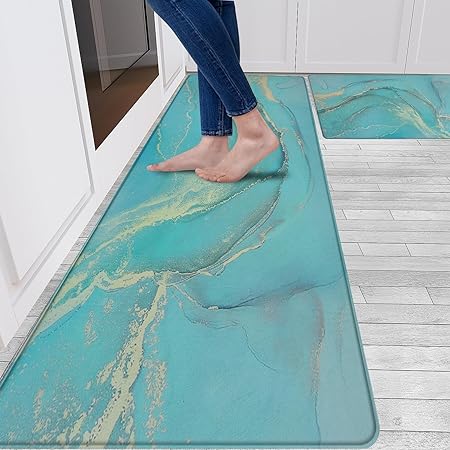 Anti Fatigue Cushioned Memory Foam Waterproof Non Slip 2 Piece Set,