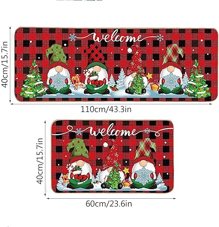 Green Monster Non Slip Christmas Kitchen Decoration, Set of 2