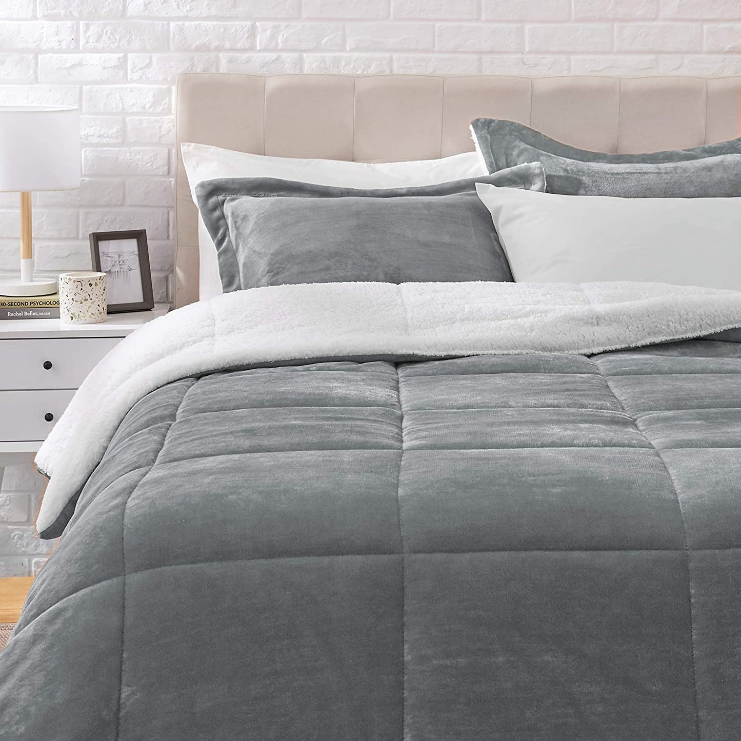 Ultra-Soft Micromink Sherpa Comforter Bed Set