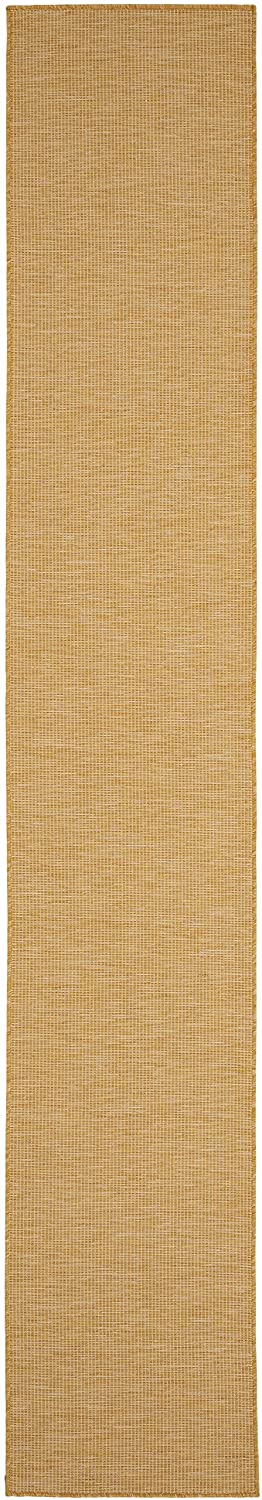 Flat-Weave Indoor/Outdoor Yellow SWwoft Area Rug