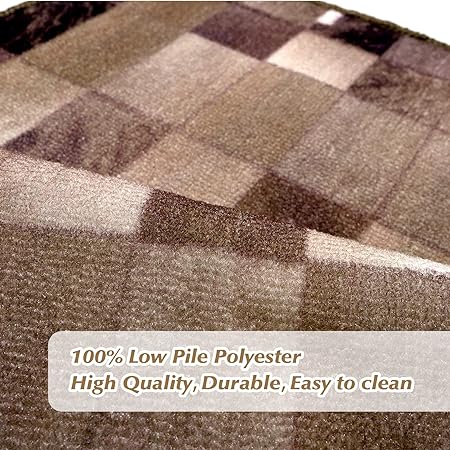 Non Skid Washable,Farmhouse Vintage Kitchen Rugs Set 20" x 31"+20" x 48",