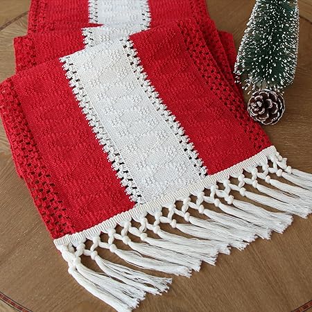 Set of 4, Macrame Table Decor