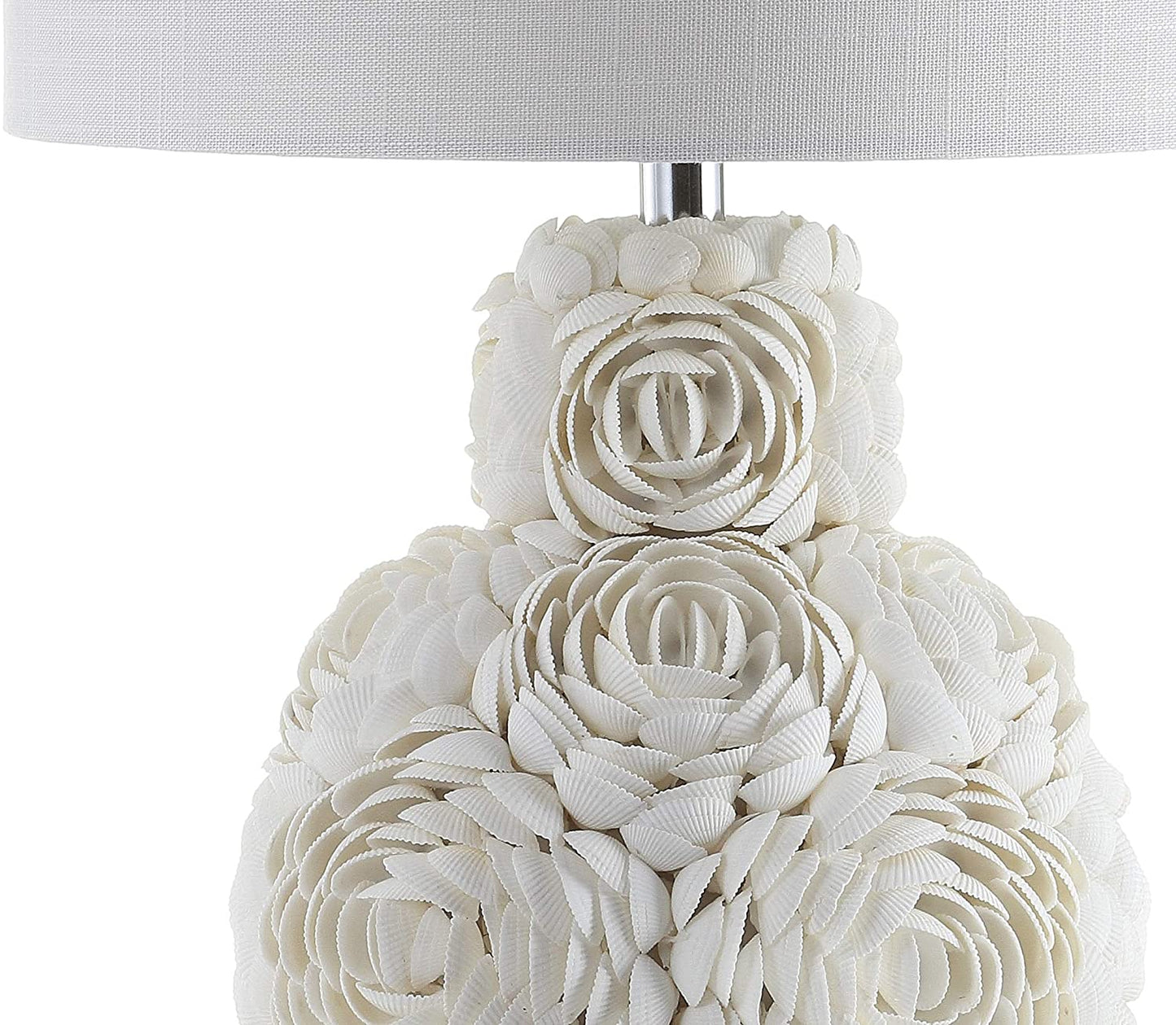 Seashell Rosette 24" LED Lamp Cream