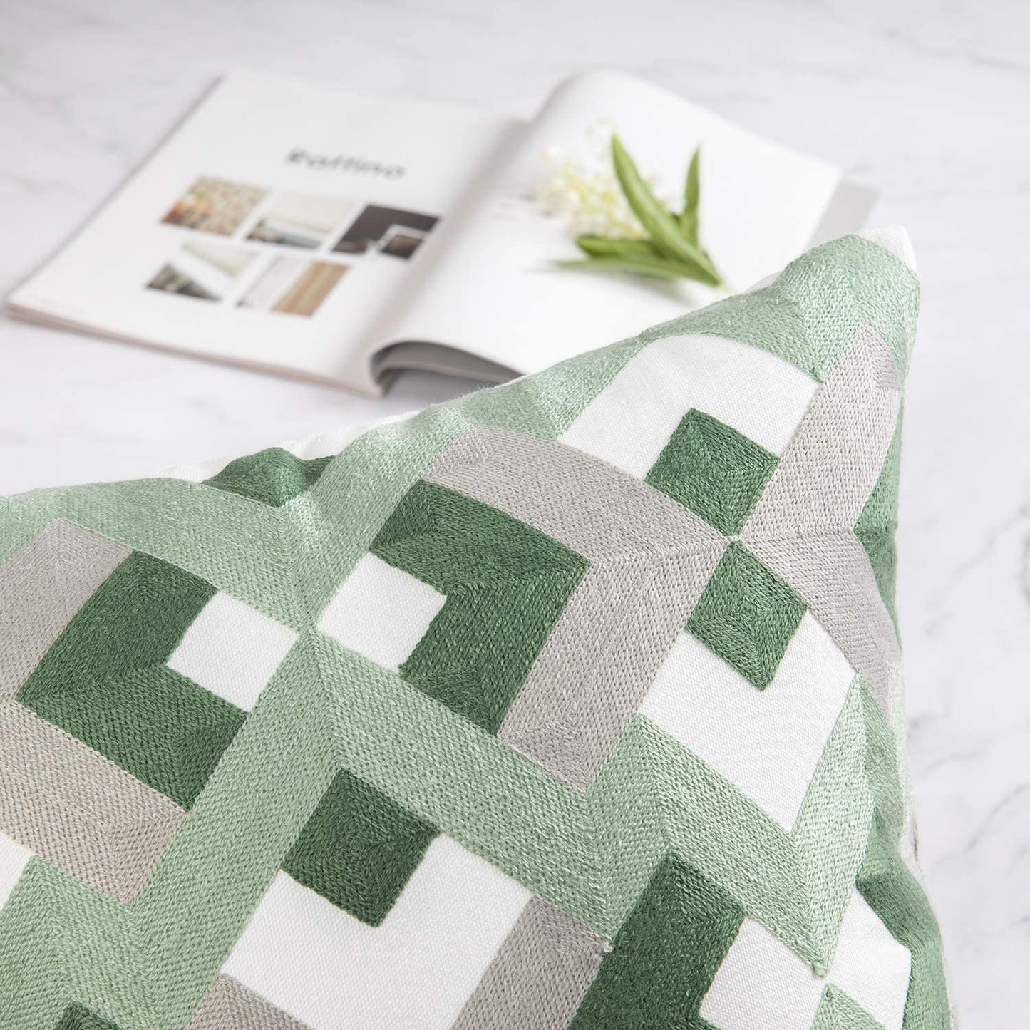 Set of 4 Geometric Series Throw Pillow Case Cushion Cover
