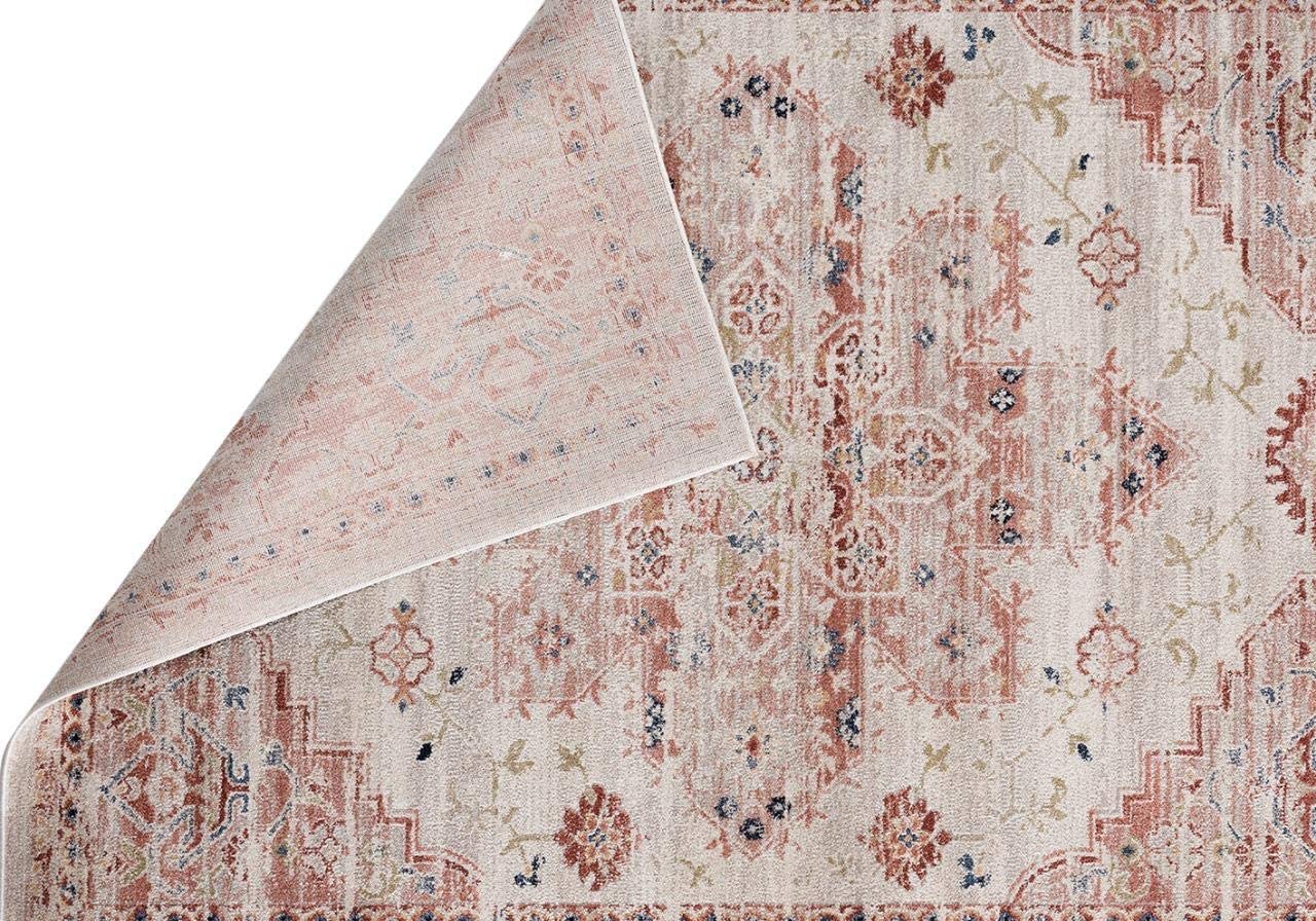 Nottingham Cream Oriental Soft Area Rug