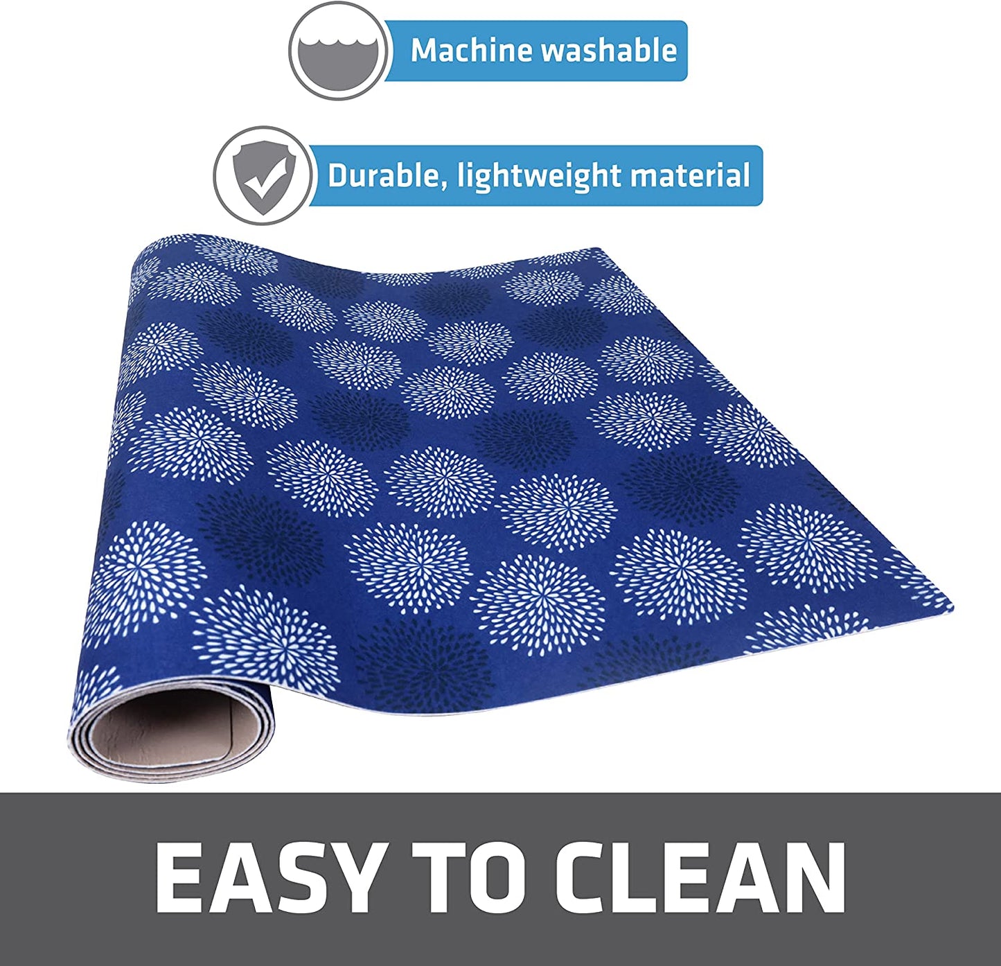 Under Sink, Waterproof Cabinet Protection, Absorbent Shelf Liners, Slip-Resistant, Non-Adhesive, Machine Washable, Durable Mats (USA Made)(24”x29”)(Charcoal)