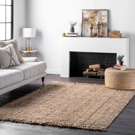 Chunky Loop Natural Jute Rug - Multiple sizes available