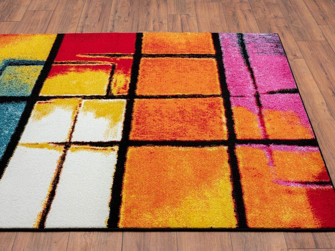 Lagos Collection Multi Art Deco Area Rug