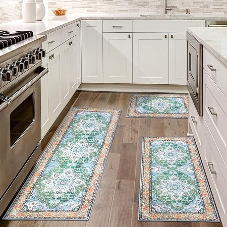 Sets of 3 Non Slip Machine Washable Entryway Rug