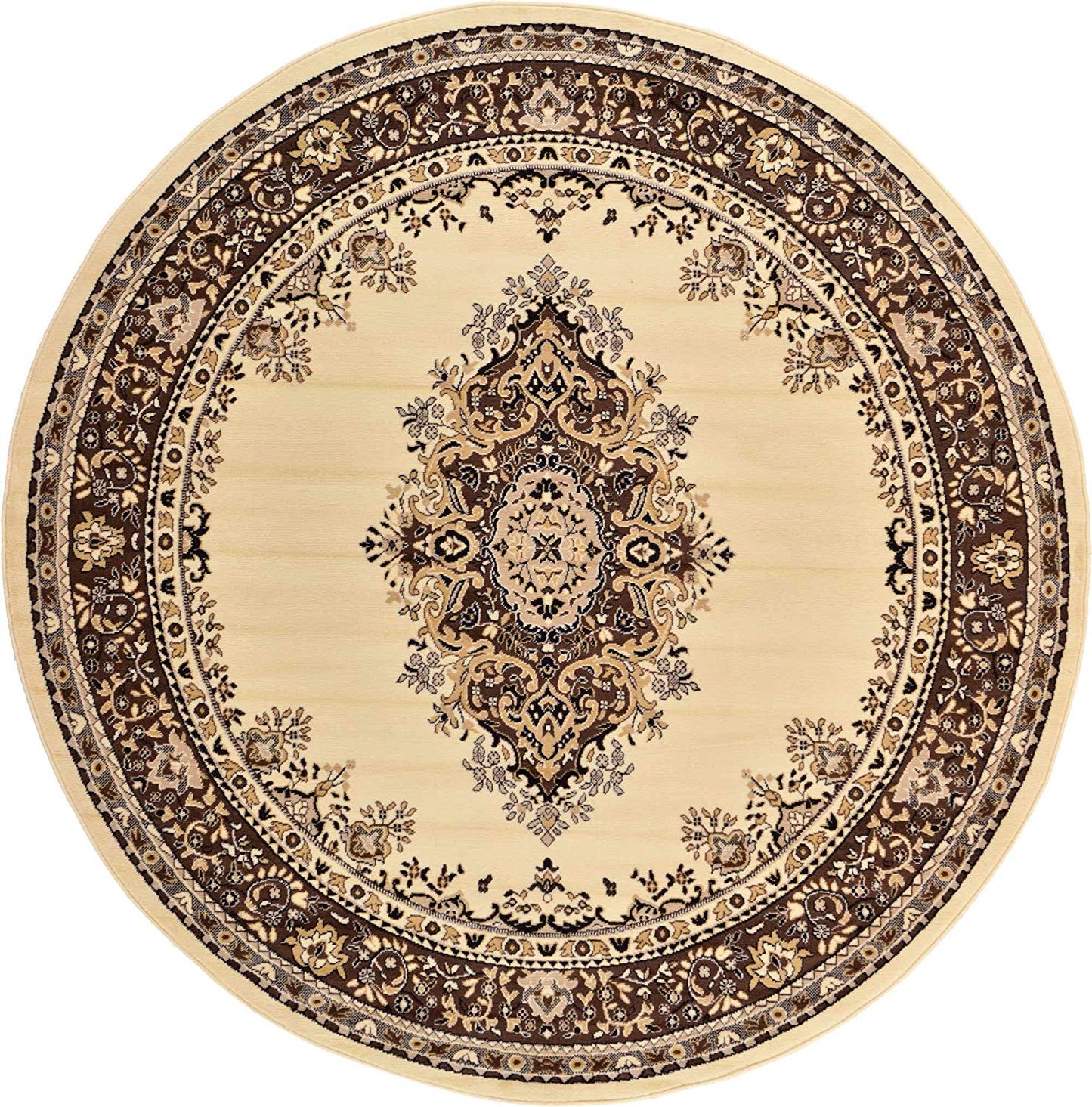 Traditional Ivory Soft Area Rug